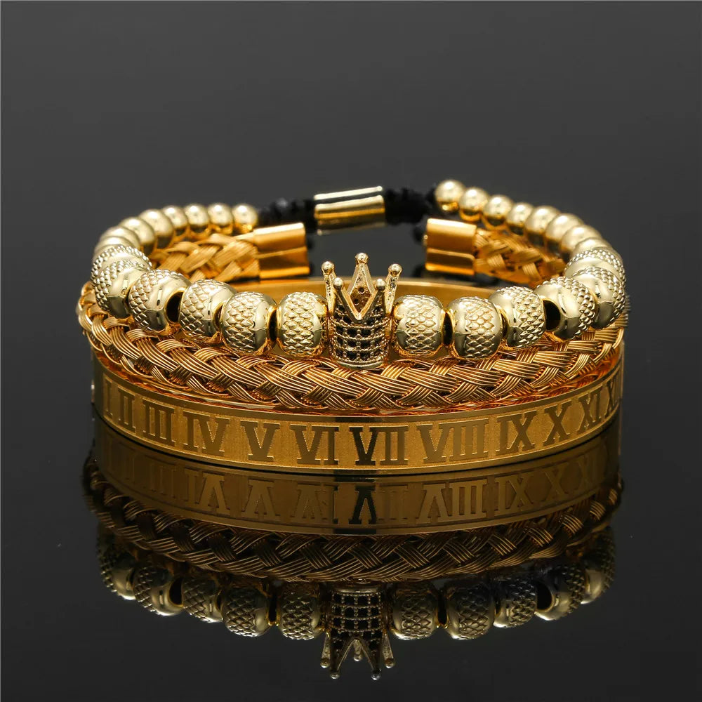 3PC SET LUXURY KING'S BRACELETS