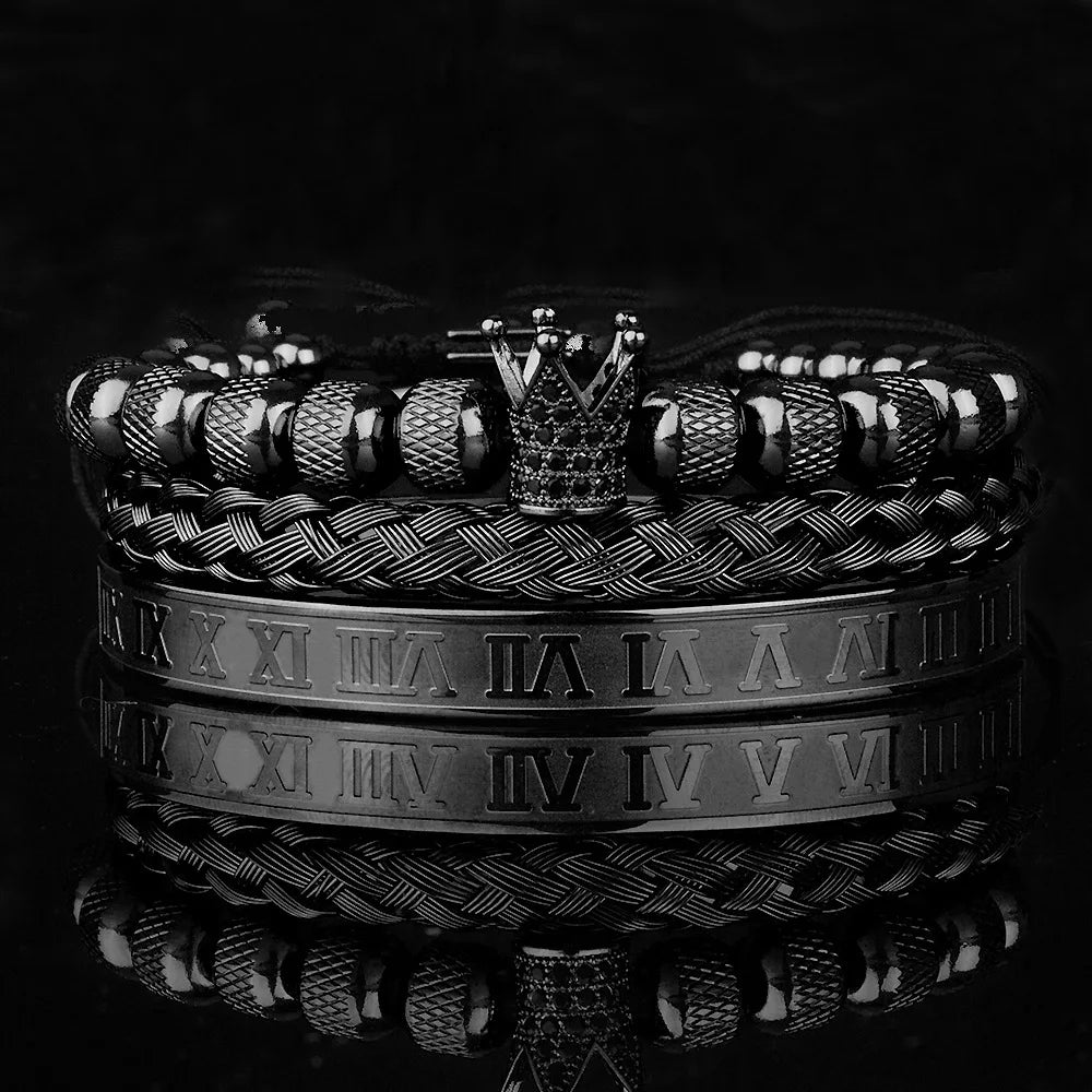 3PC SET LUXURY KING'S BRACELETS