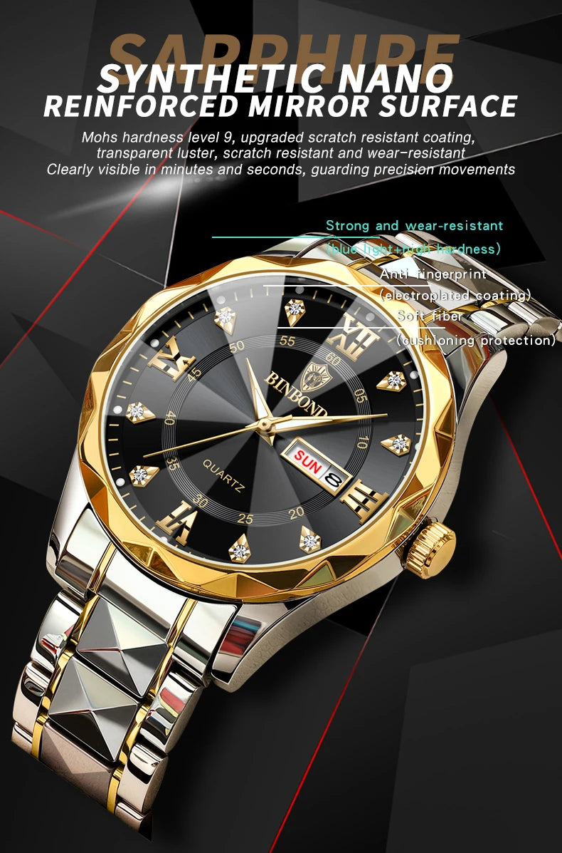 LUXERY QUARTZ WRISTWATCH