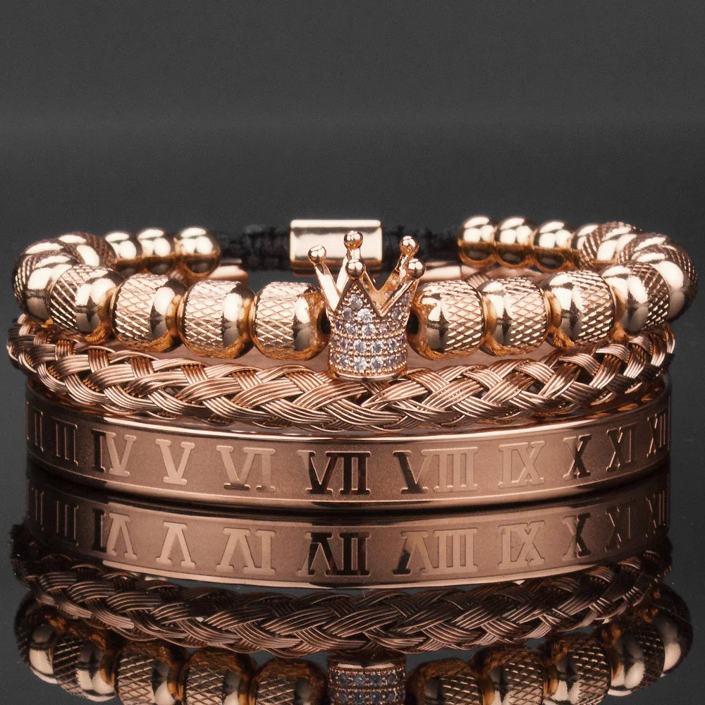 3PC SET LUXURY KING'S BRACELETS