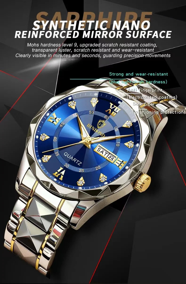 LUXERY QUARTZ WRISTWATCH