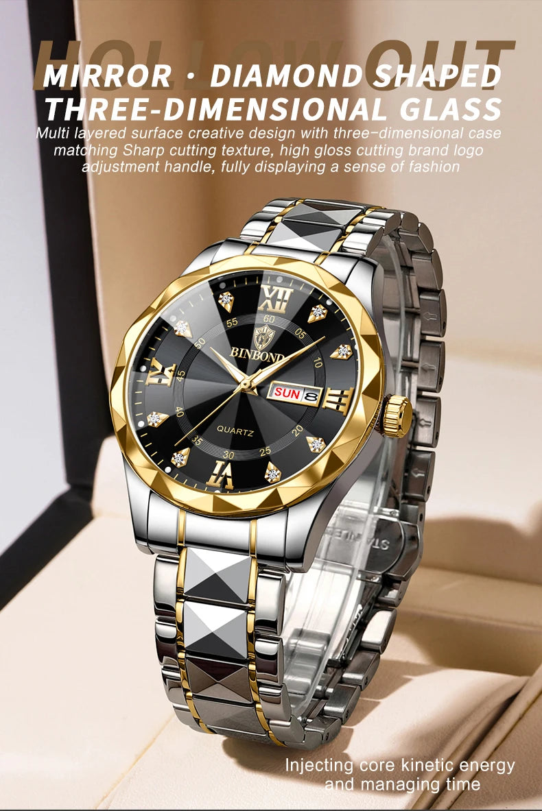 LUXERY QUARTZ WRISTWATCH