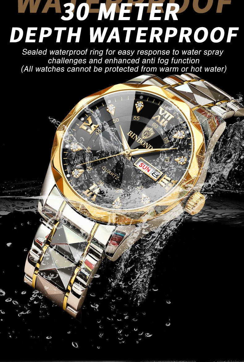 LUXERY QUARTZ WRISTWATCH