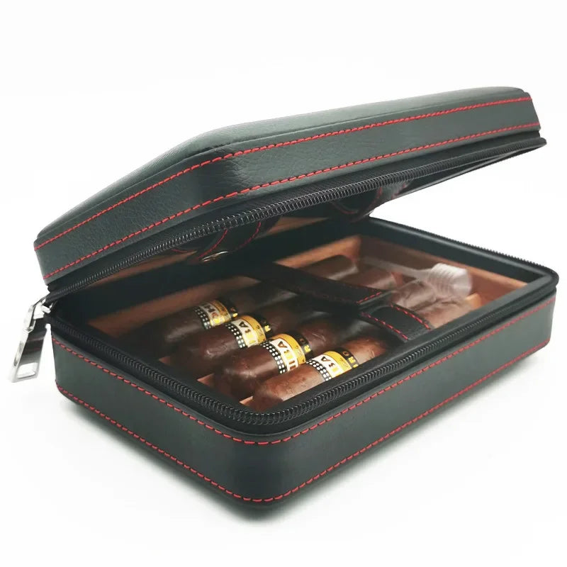 LEATHERBOUND LUXERY TRAVEL CIGAR HUMIDOR