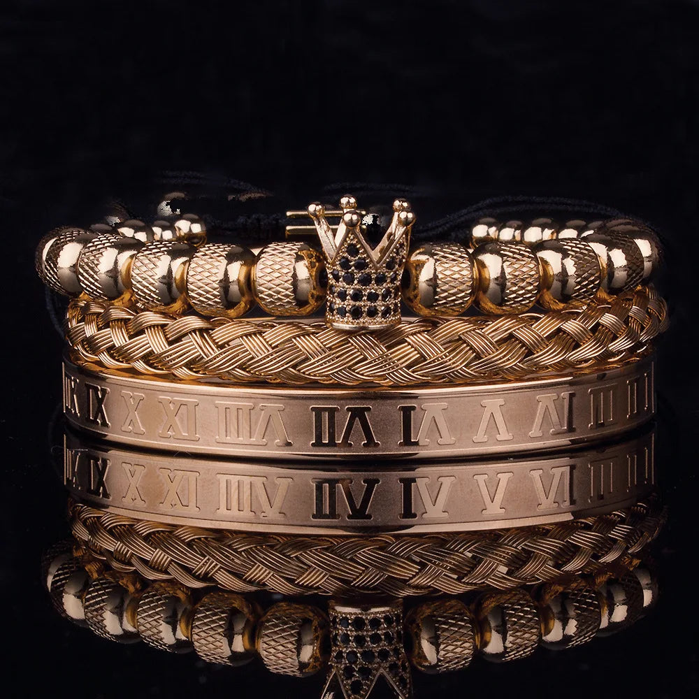 3PC SET LUXURY KING'S BRACELETS