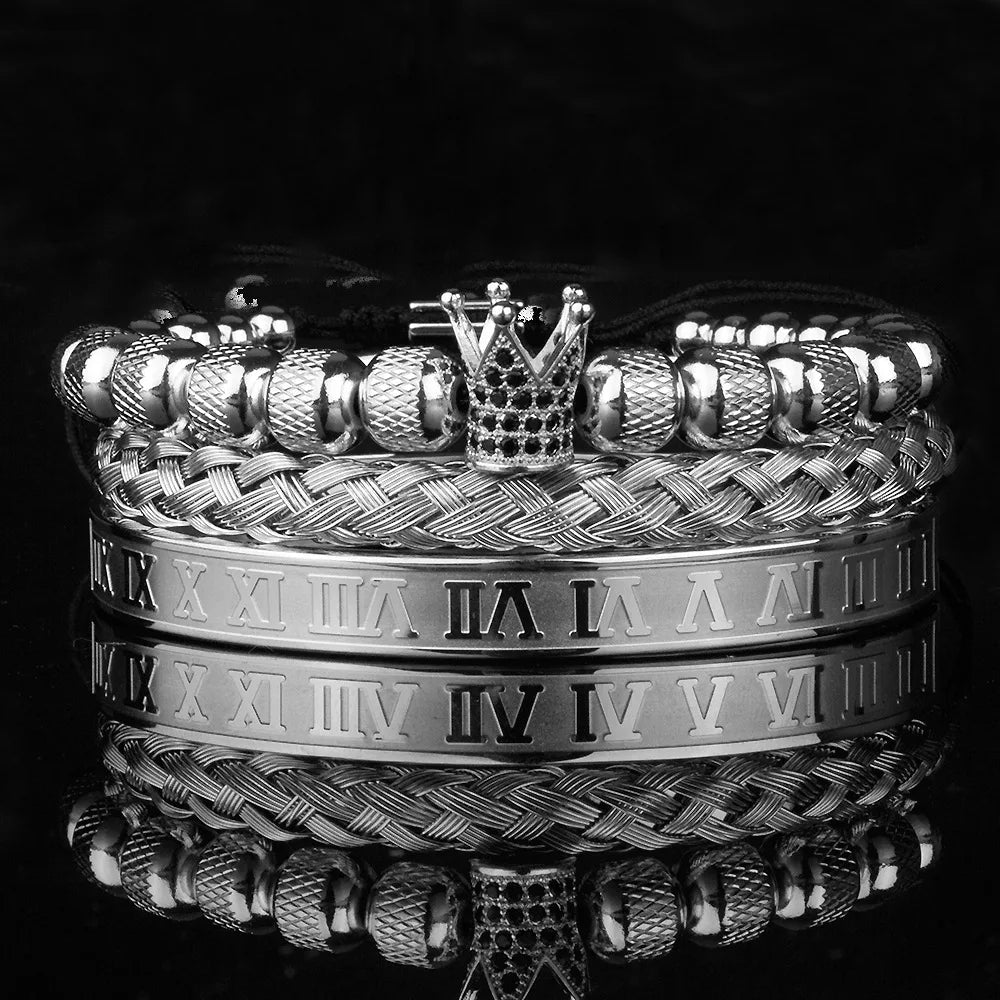 3PC SET LUXURY KING'S BRACELETS